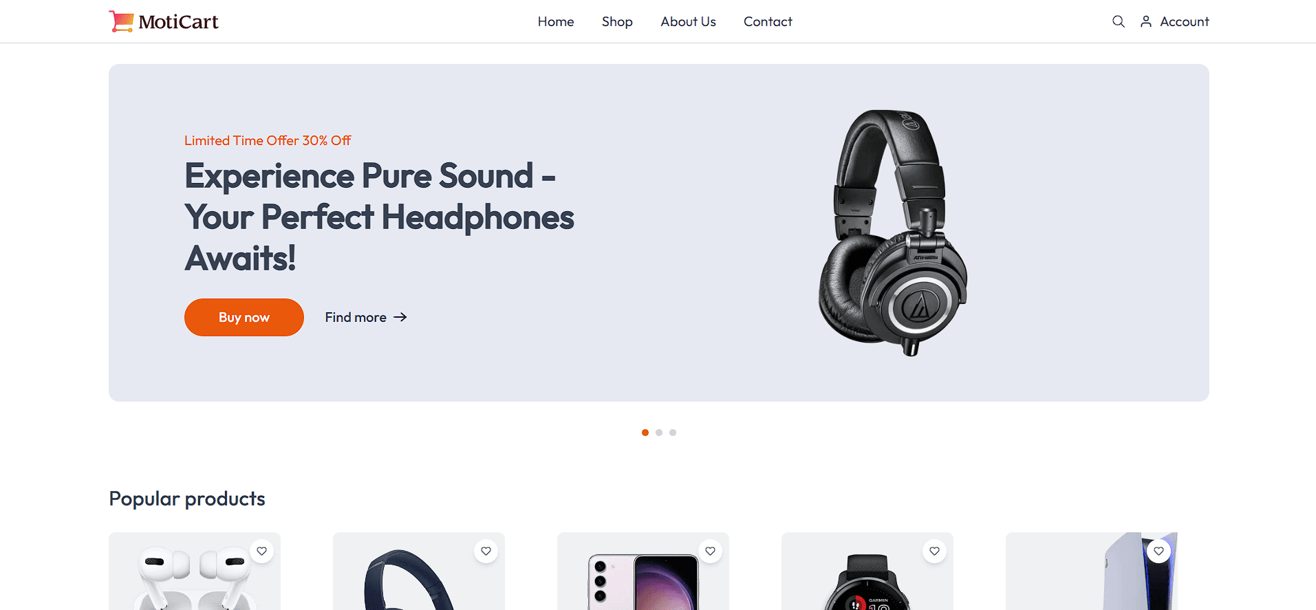 Moti-Cart E-Commerce